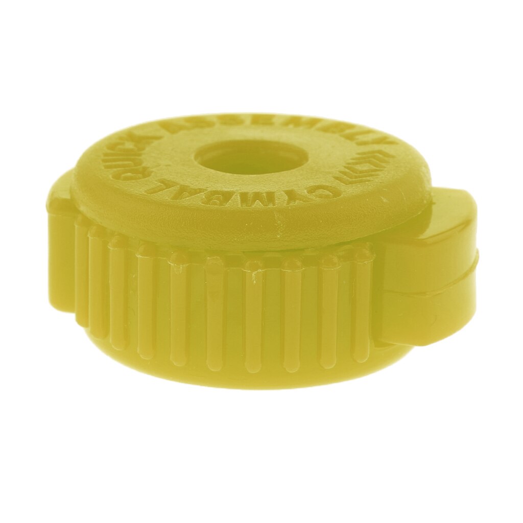 Plastic Drum Quick Set Cymbal Mate Parts 8mm Hole Diameter Yellow/Black