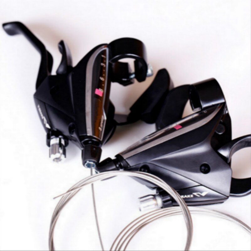 21/24/27speed MTB Bike Thumb Shifter Top Mount Shifters with Inner Cable Gear Shifter Lever EF65-7-8-9 Accessaries