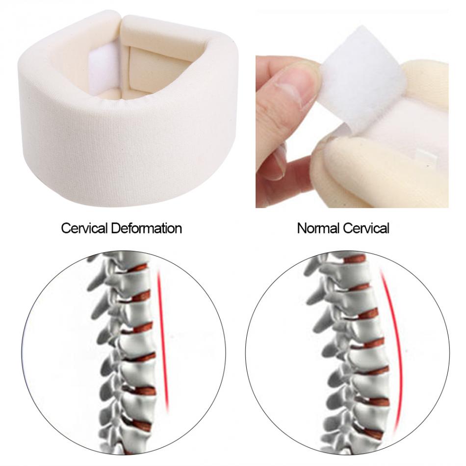 Vendaje de espuma suave ajustable para cuello, soporte para cuello Cervical, vertebral, dislocación, alivio del dolor, primeros auxilios, cuidado del cuello