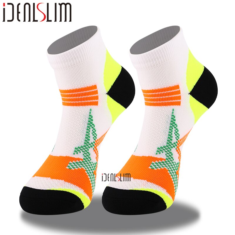 IDEALSLIM Sport Socken viel für Männer Frauen Jungen Laufen Socken Atmungsaktiv Schnell Trocknend Runnnig Socken: Weiß- 2 Paris
