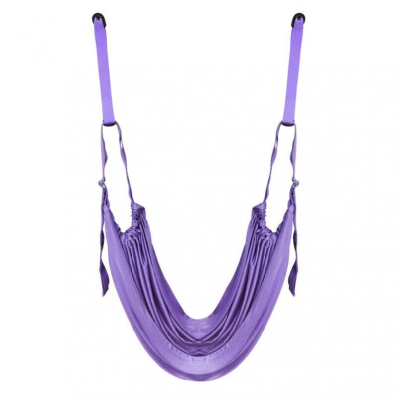 Aerial Yoga Hammock Swing Sling Home Gym Elastic Hanging Belt Trapeze Anti-Gravity Yoga Inversion Traction Device Multifunction