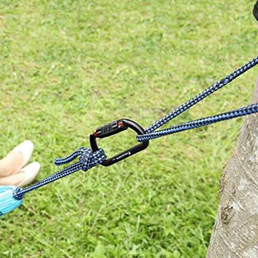 Outdoor Climbing Equipment Accessor Safety Lock Aviation Aluminum Carabiner D Shape Buckle Pack 30kn Keychain Automatic Jy6