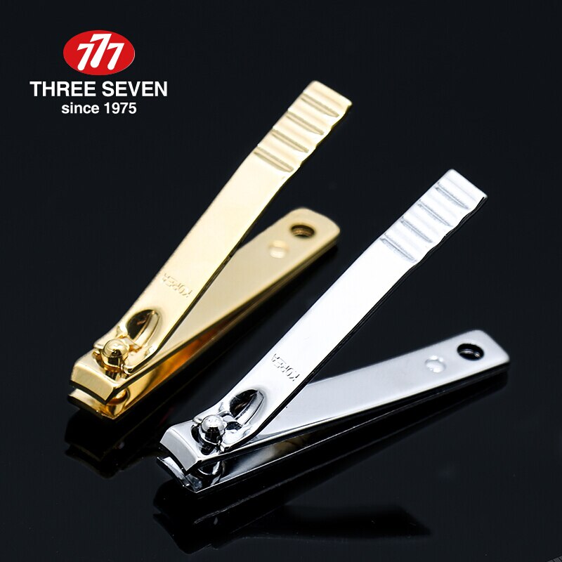 THREE SEVEN – coupe-ongles professionnels de petite taille/777 pouces, en acier plaqué or 14K, en h-carbone, outils de soins pour bébés