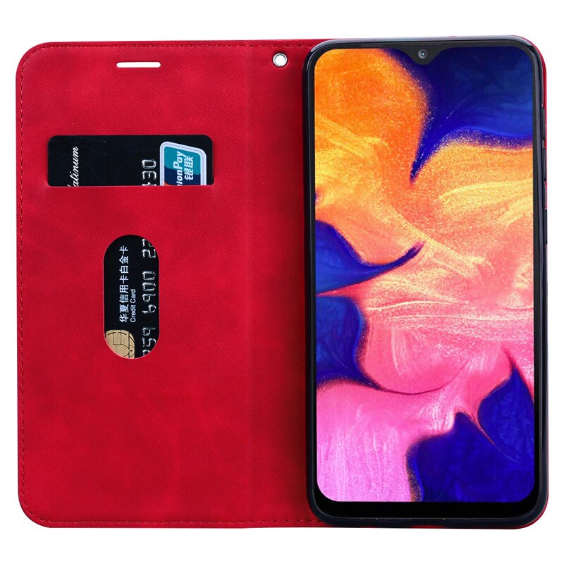 Voor Samsung Galaxy A10 Case Luxe Wallet Flip Case Voor Samsung A10 Een 10 Cover SM-A105F Visitekaarthouder Coque funda Bumper