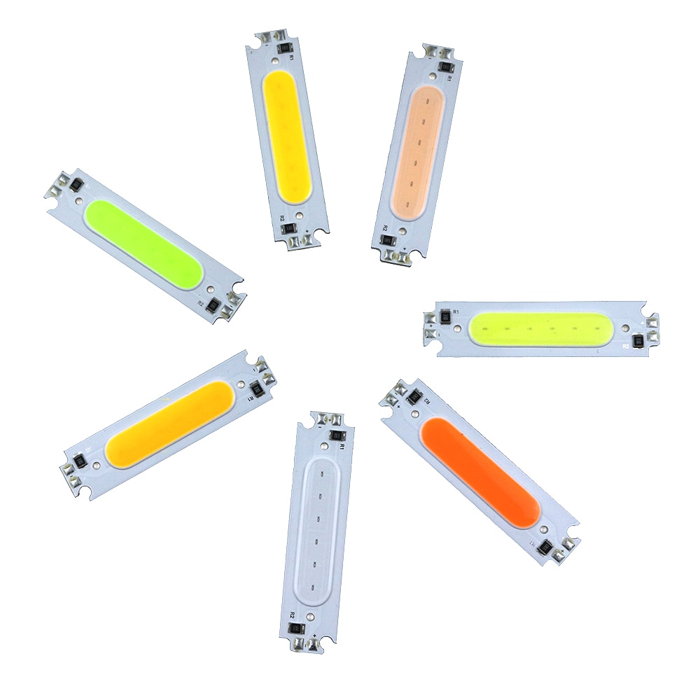 20PCS 1W COB LED chip Module DC12VUlter bright Waterproof SMD COB Module for Sign Advertising backlight White Warm white