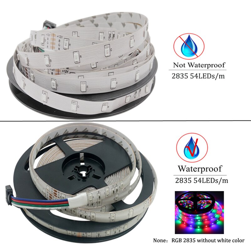 Led strip licht rgb rgbw smd 5050 strips waterdichte rgb led flexibele lint diode tape  dc12v 5m/ lot rgbw rgbww led lichtstrips