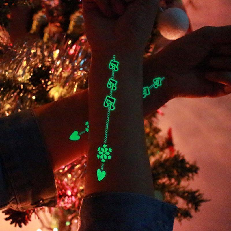 Luminous Stickers Decals Glow in the Dark decoration Fluorescent Cute smiley face stickers Christmas Halloween Luminous Sticker