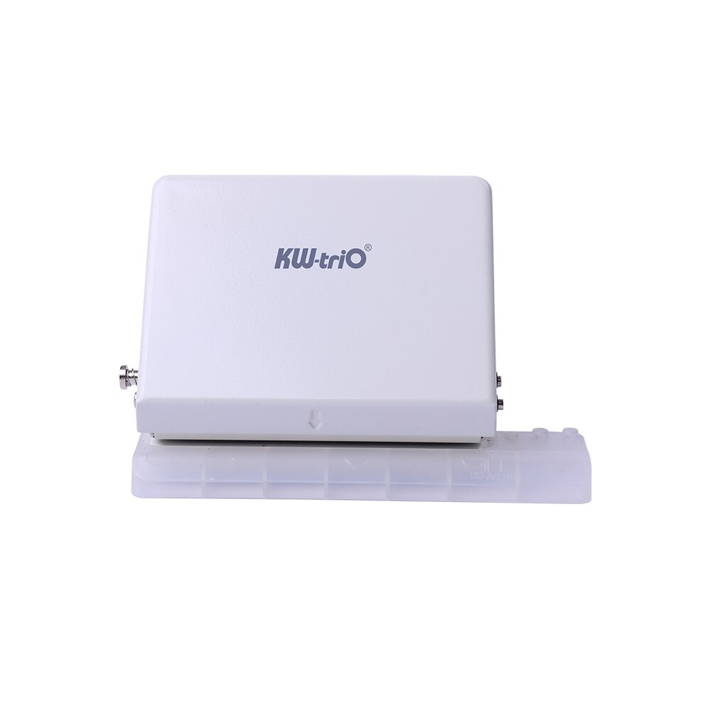 Kw-trio desktop metalen perforator capaciteit 10 vellen losse vellen perforator verminderde inspanning kantoor schoolbenodigdheden
