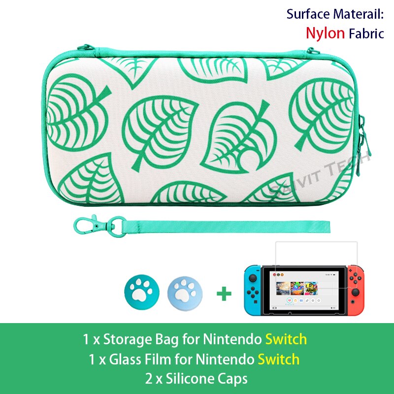 Nintend Switch Case Animal Crossing Nitendo Console Storage PU/Nylon Bag for Nintendo Switch/Lite AnimalCrossing Accessories: K Kit