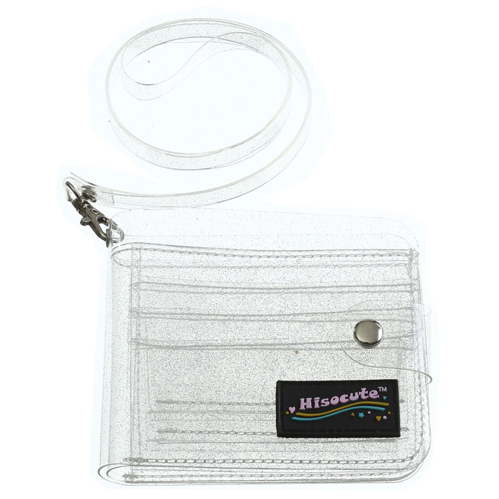 Effen Kleur Transparant Portefeuilles Mini Portemonnee Mode Kleine Tas Vrouwen Effen Kleur Jelly Card Wallet Sac Pochette: Silver