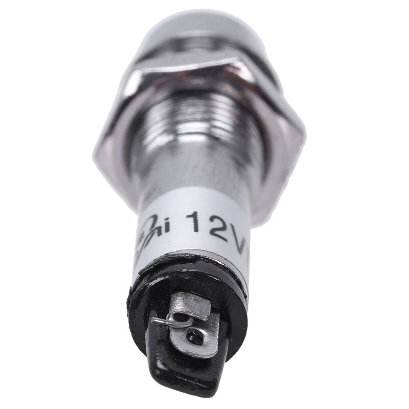 8Mm Led Dashboard Waarschuwingslampje 12V Controle Lampje Groen 1pz