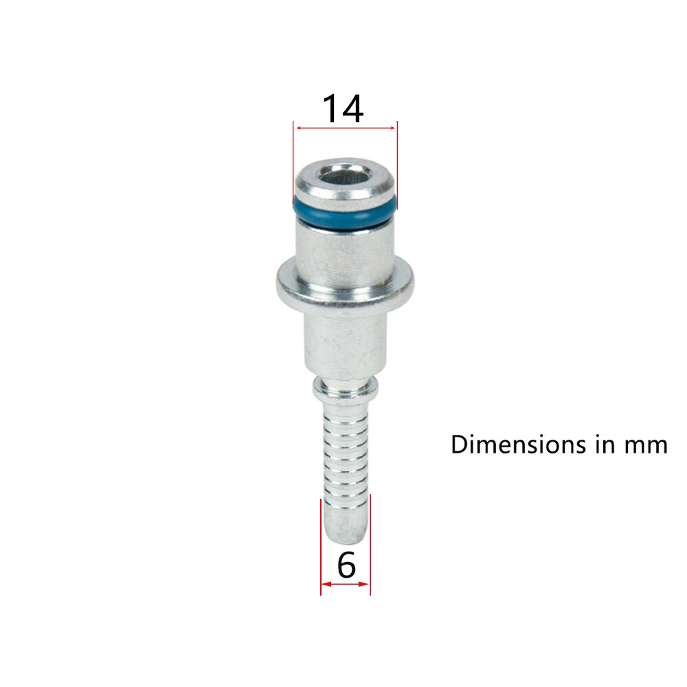 High Pressure Washer Hose Insert Fittings DN6 D14mm Ring Nut M22 Car Washer Water Cleaning Hose Pipe Fitting Twist Connector