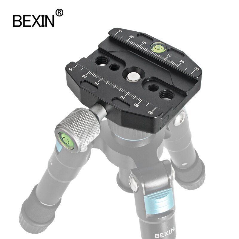 Qr70n dslr quick release klemme kamera stativ klemme profession skyde stativ plade montering adapter til punkt kamera stativ