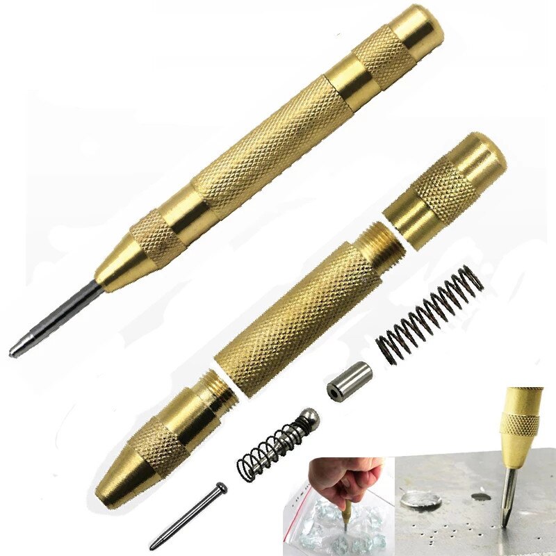 Automatische Centerpons Hoge Snelheid Staal Center Punch Boor Breken Apparaat Klepstandsteller Metalwoking Gereedschap Window Breaking Apparaat