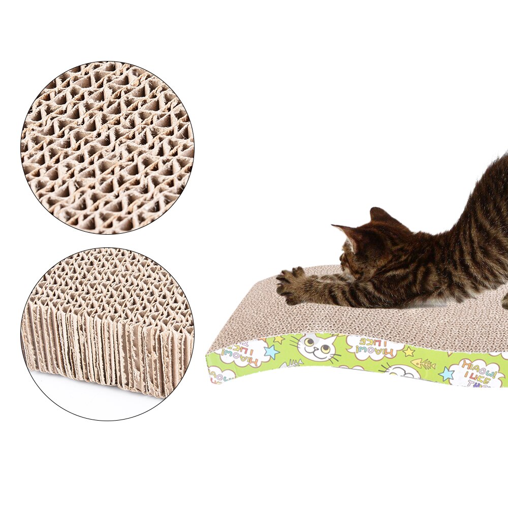 Cat Scratcher Bord Corrugated Paper Cardboard Furniture Protection Scratch