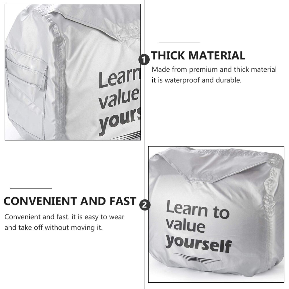 Generator Cover Portable Waterproof Generator Raincover (Silver)