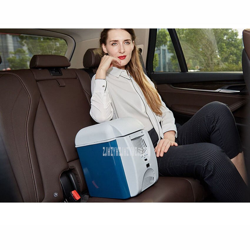 8.5L Mini Car Home Refrigerator Portable Car Fridge Cooler Box Dual-use Cooler/Warmer Cold Storage Refrigerator 12V/220V