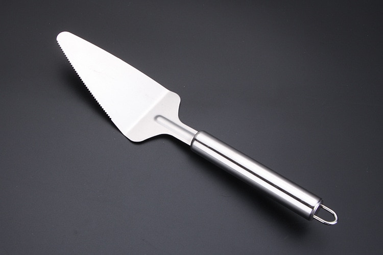 Pizzaskærer rustfrit stål pizzahjul kniv kage brødtærter rund knivskærer pizza skræl skovl kogeværktøj: D