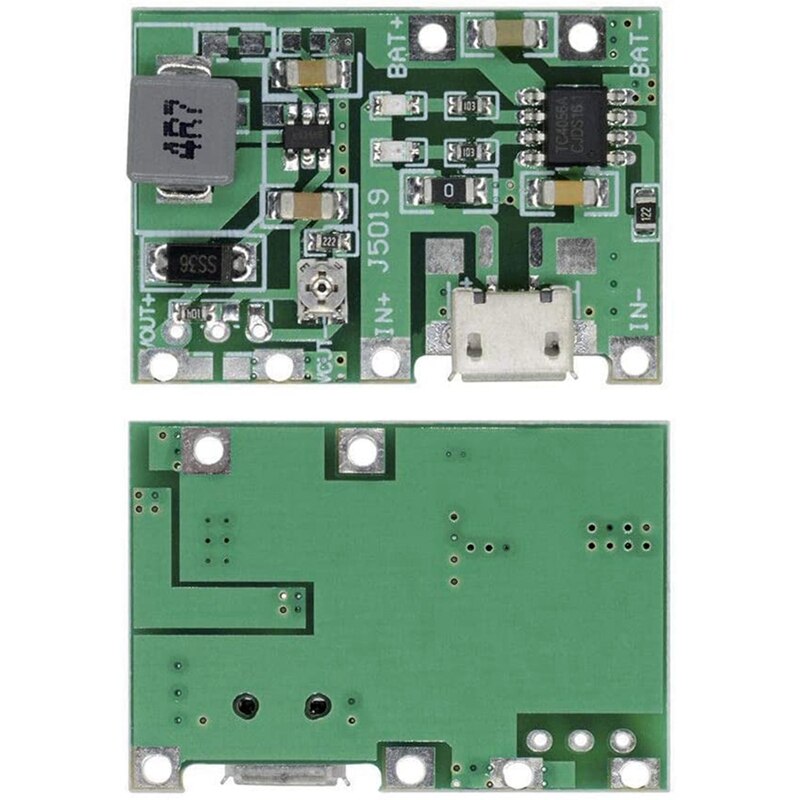 5 Pcs 2A Usb 18650 Lithium Li-Ion Batterij Oplader Module Boost 3.7V Tot 5V 9V 12V