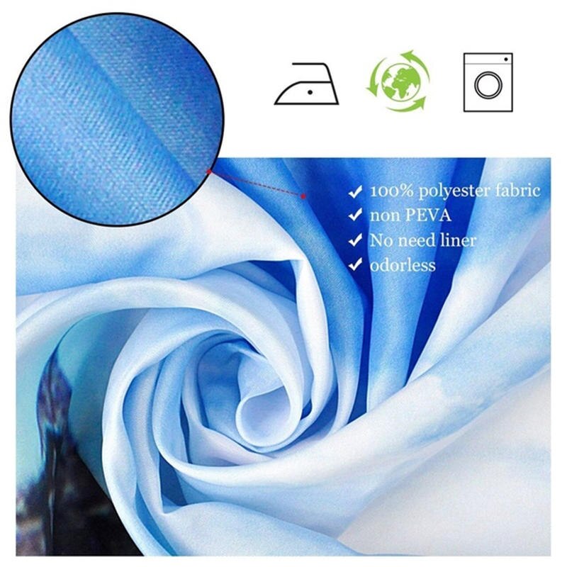 Forest Tree Waterfall Flannel Non-Slip Bath Mat Toilet Cover Rugs Shower Curtain With 12 Hooks Green Bathroom Decor Set