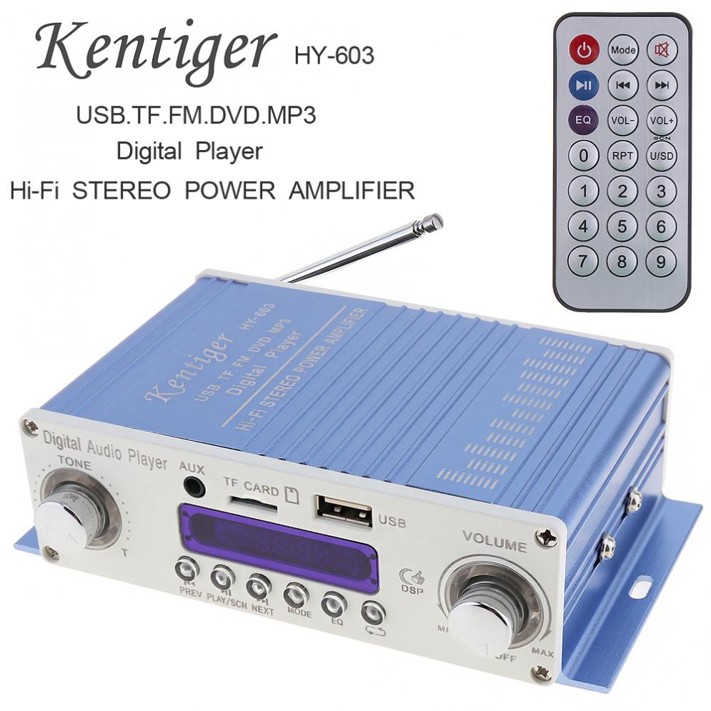 Car Audio Amplififer Digital Audio Player Car Amplifier FM Radio Stereo Player Support SD USB DVD MP3 Input Remote Control