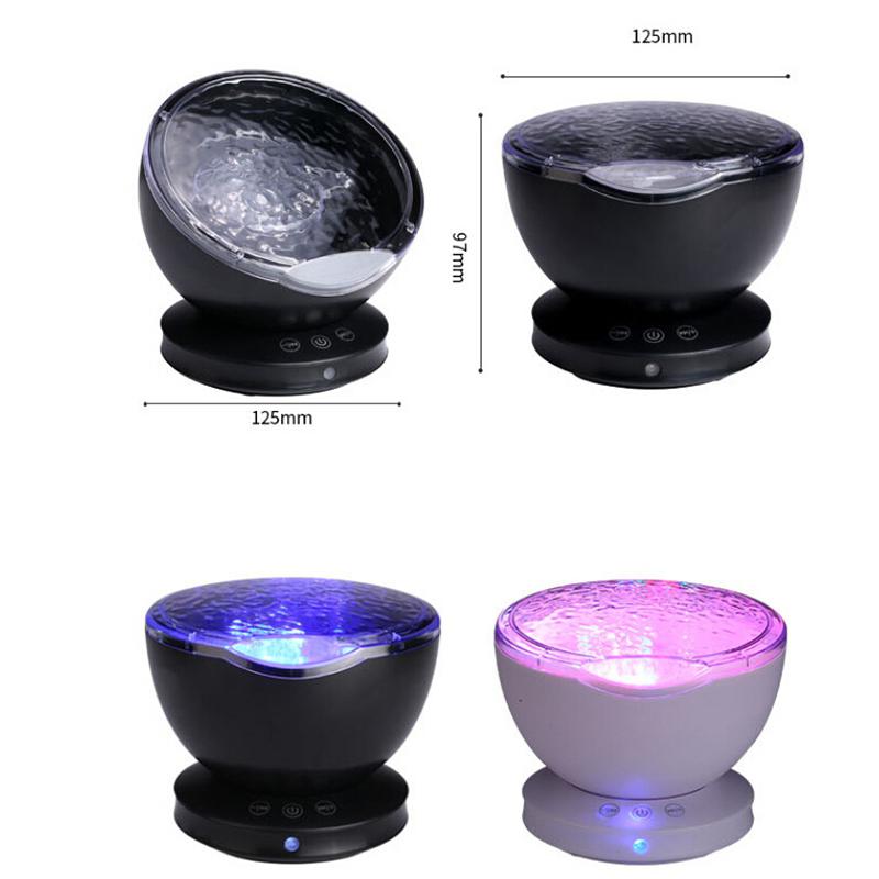 AKDSteel LED veilleuse projecteur étoilé mer maître enfants enfants bébé sommeil romantique coloré LED USB lampe de Projection