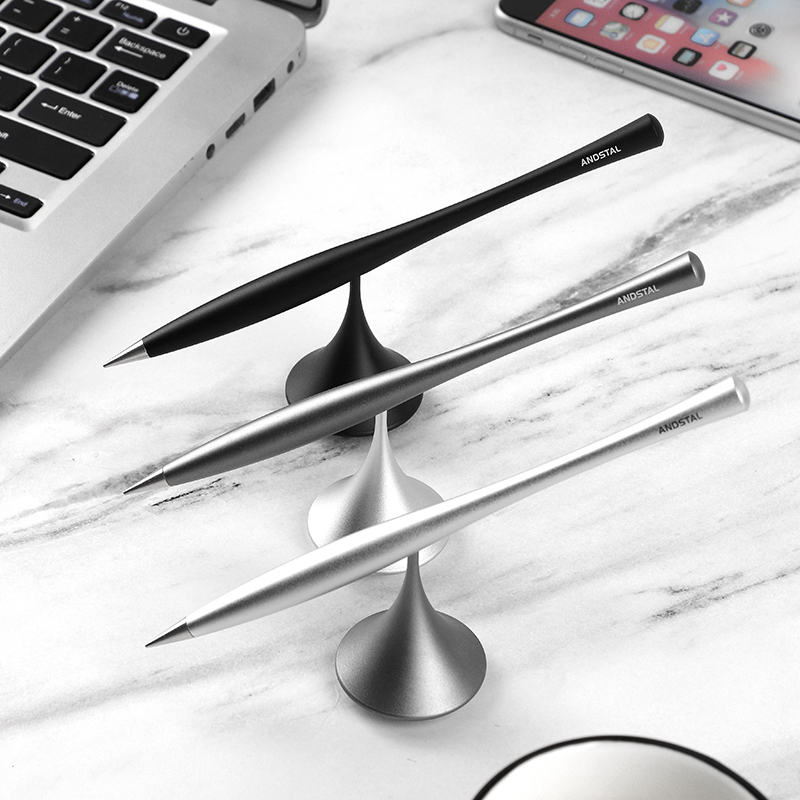 Andstal 1Pc Zwart/Zilver/Grijs Eeuwige Pen Inktloze Pen Metalen Eeuwige Potlood Lapiz Eterno Voor Kantoor levert Briefpapier