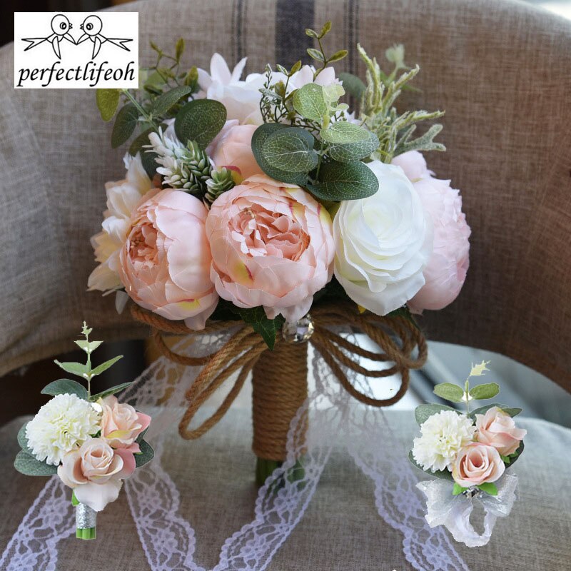 Artificial Bouquets De Casamento Para Noivas Fora Do Laço Flores Do Casamento Broche Bouquet Bouquets De Mariage