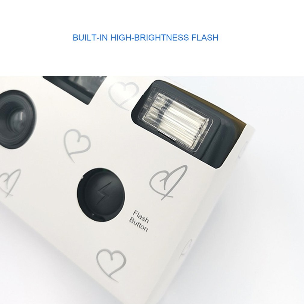 Retro 17 Photos 35mm Disposable Film Camera Manual Fool Optical Camera Children's One Time Single Use Camera Film Sets