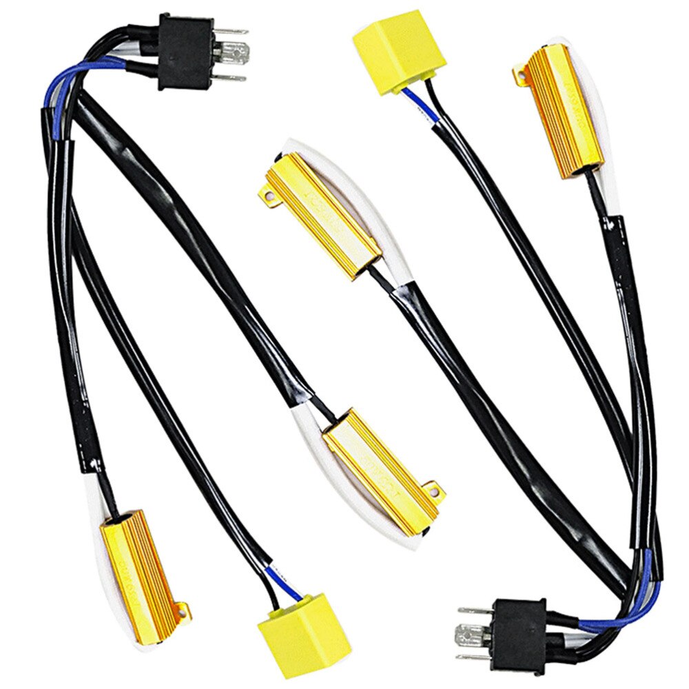 H4 Ecoder LED Headlights Decoder Resistor Free Error LED Load Resistor Decoder Warning Signal Error Canceller