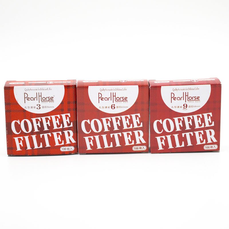 100pcs Coffee Filter Paper Replacement Filters for Aeropress Coffee Maker Dripper Moka Mocha Pot Cold Brew Filter Paper 6cm/9cm