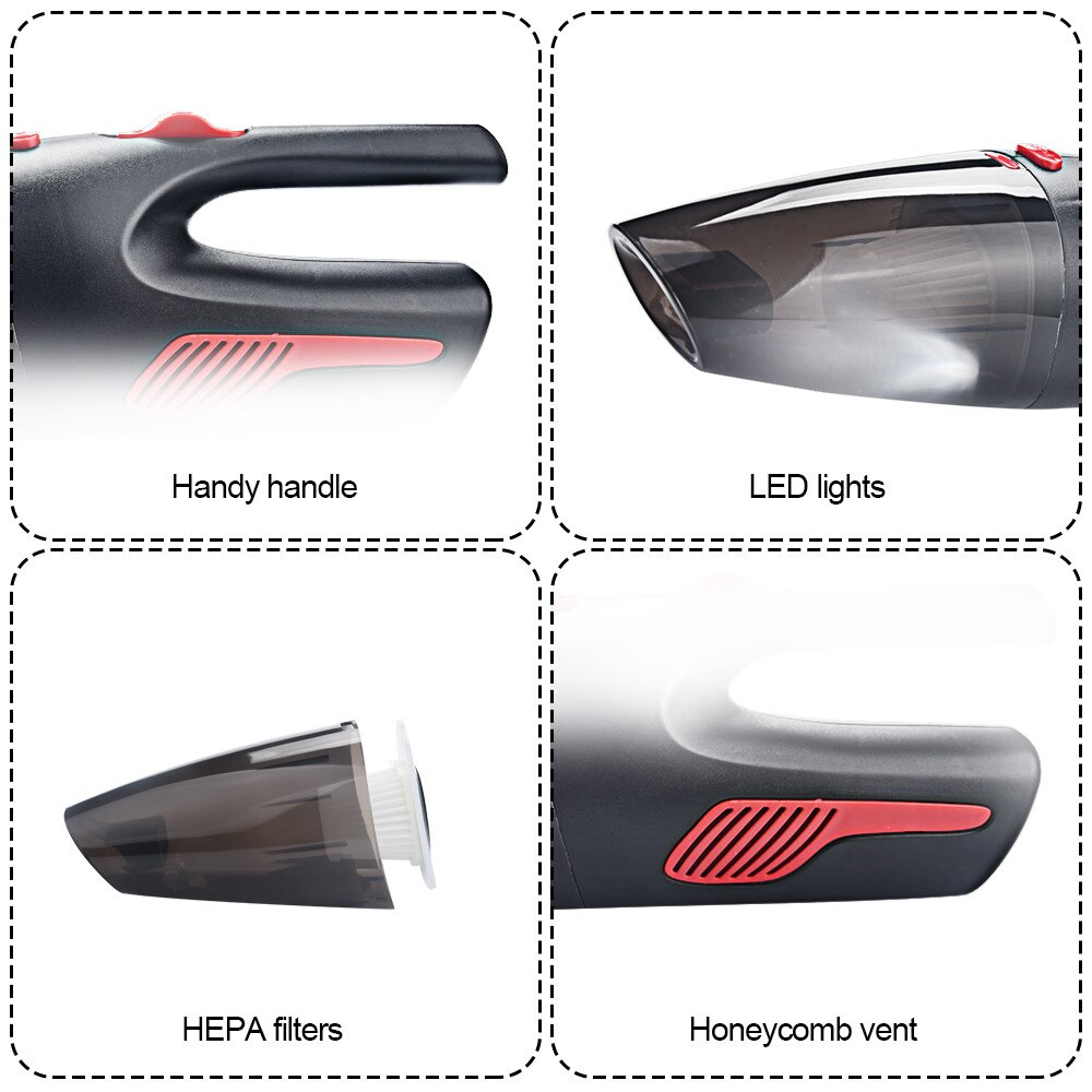 Auto Staubsauger Für Auto Tragbare Staubsauger Handheld 12V 120W Mini Auto Staubsauger Auto Aspirador Coche