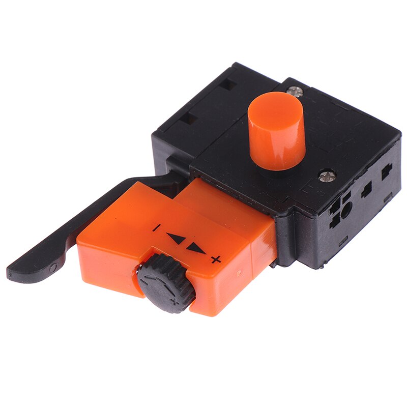 1PC Adjustable Speed Switch Trigger Switches Lock On Pushbutton Speed Control For Electric Drill AC 250V/4A FA2-4/1BEK 250V 6A