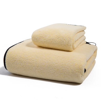 Microfiber Badhanddoeken voor Volwassenen 70x140cm grote Handdoeken badkamer Vrouwen mannen Super Absorberende Basten Handdoek Wrap jurk: YELLOW / 1pc 70x140 1pc 35x75