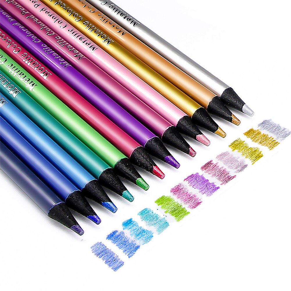 12pcs For Drawing Writing Adults Kids Painting Wooden Students Coloured Pencil Set Beginners Vibrant Sketching Artist