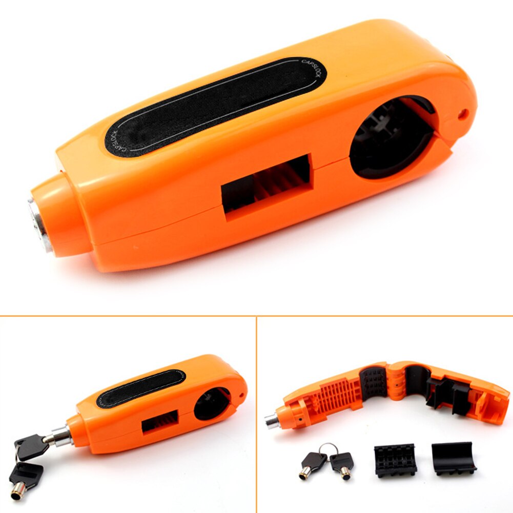 VODOOL Universal Motorcycle Handlebar Lock Motorbike Scooter Brake Throttle Grip Anti Theft Locks ATV Dirt Bike Handle Bar Lock