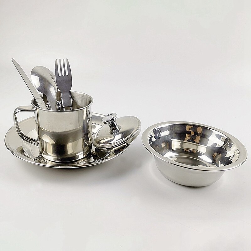 2 Set Backpacking Camping Cookware Hiking Cookware Set Lightweight Folding Picnic Camp Cooking Gear