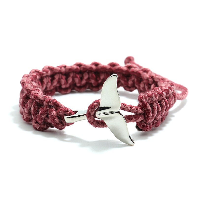 Pulsera trenzada hecha a mano para hombre, Brazalete de hilo 100% algodón, color verde y negro, con cola de gancho fácil, para él, Joias: Silver Wine