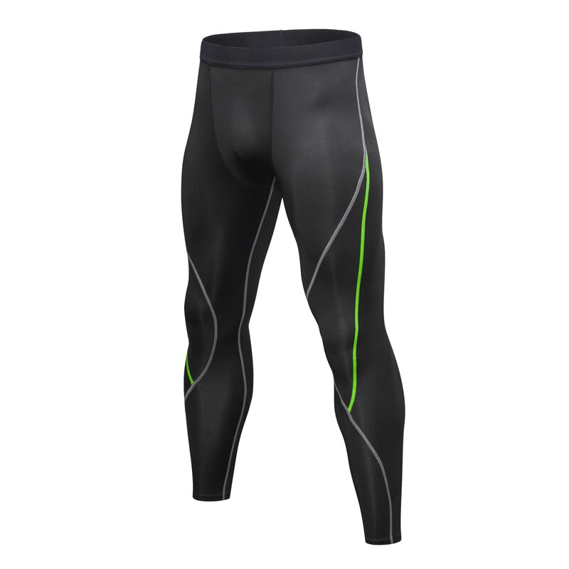 Pantaloni sportivi da allenamento per allenamento sportivo da palestra per uomo Leggings a compressione pantaloni sportivi da Bodybuilding Jogger: XL / green