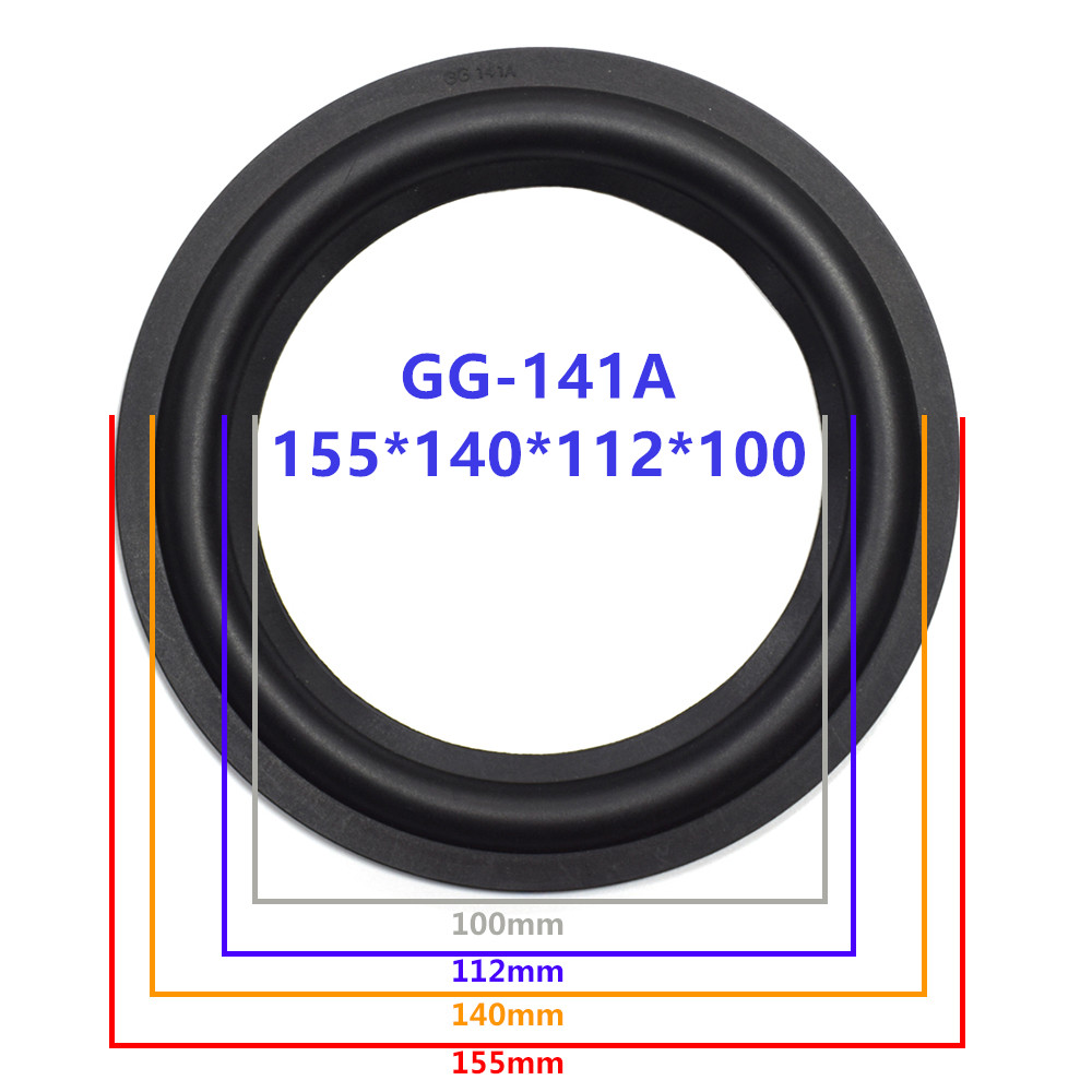 6.5 inch Speaker Rubber Surround Repair speaker DIY Suspension Suspension Subwoofer Rubber Surround Side Speaker Repair