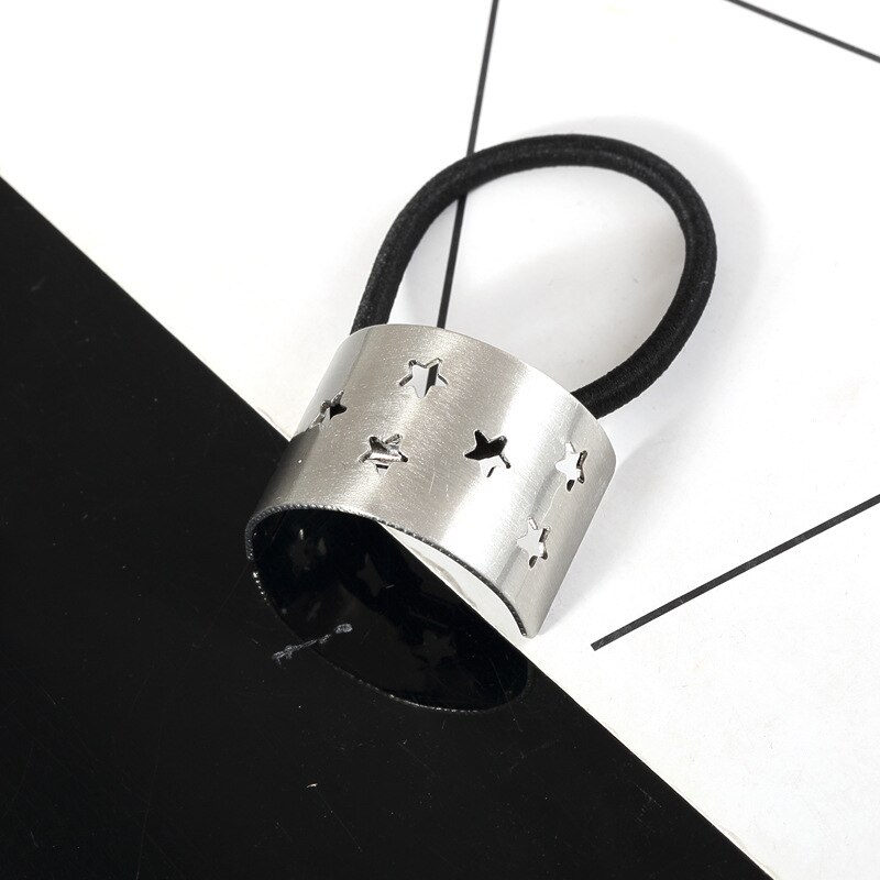 Metalen Rechthoekige Holle Out Vijfpuntige Haarband Europa En Amerika Haar Accessoires Hoofdband Hoofdtooi Distributi