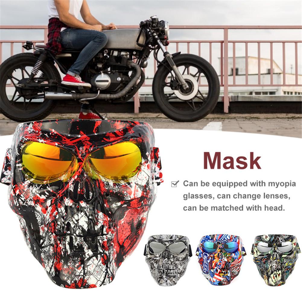 Masque de casque facial, lunettes détachables de Jet Ski, lunettes de Scooter, de Skate, de Motocross, de moto
