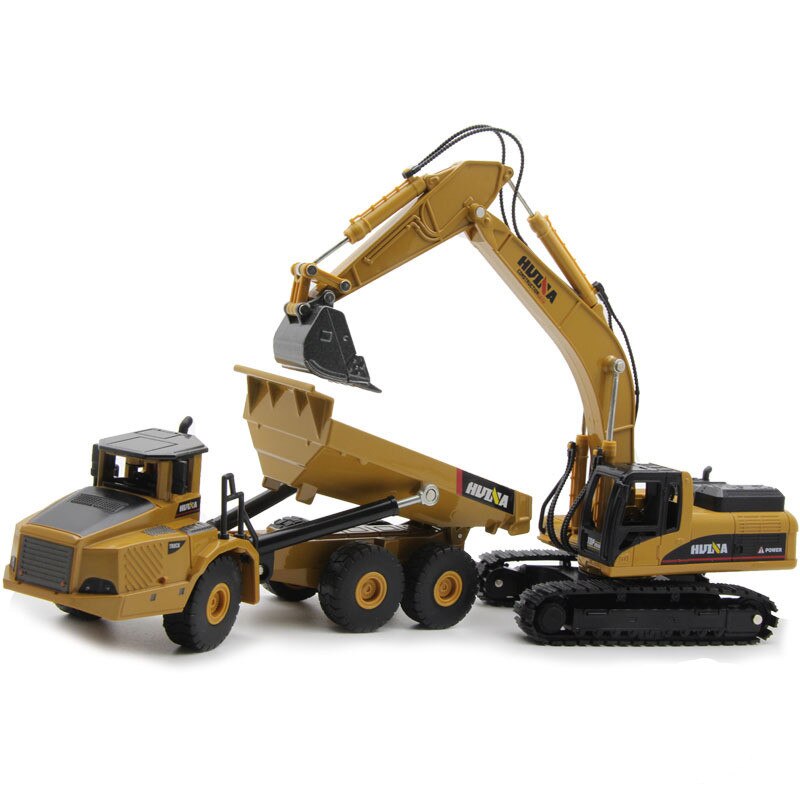 Department Is Satisfied Alloy Excavator Alloy la tu Car Model Boy Manual Excavator Alloy Car Model Toy