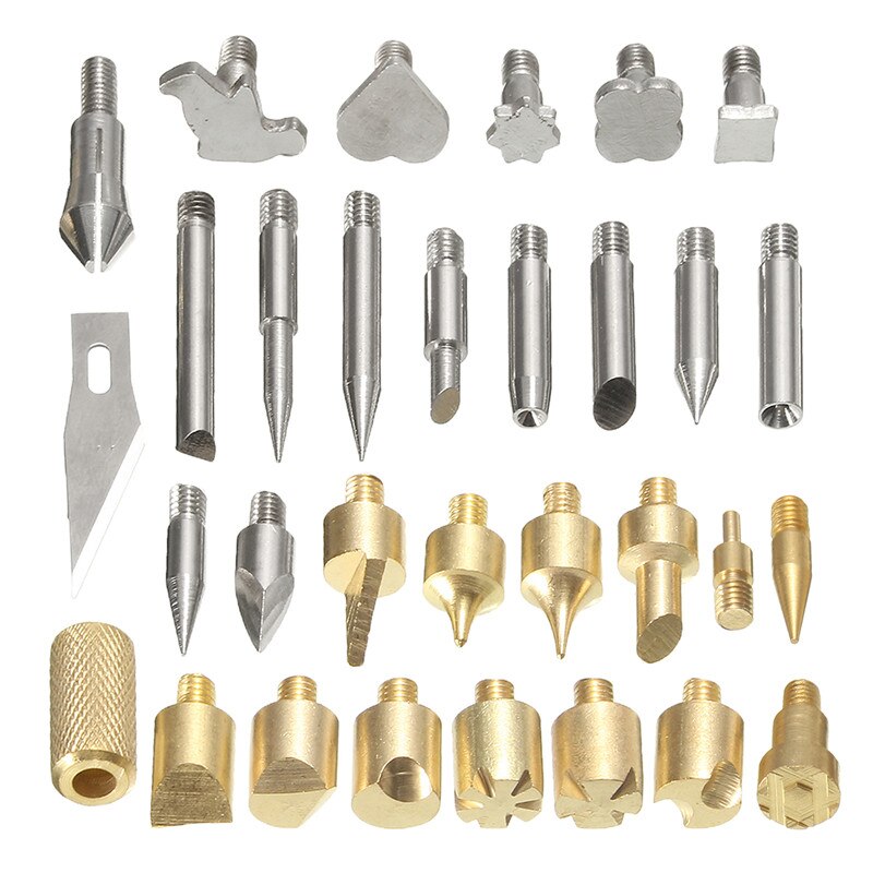 37pc Wood Burning Pen With Extra Tips Craft And Hobby Kit Great For Woodworking Soldering Pyrography Tool