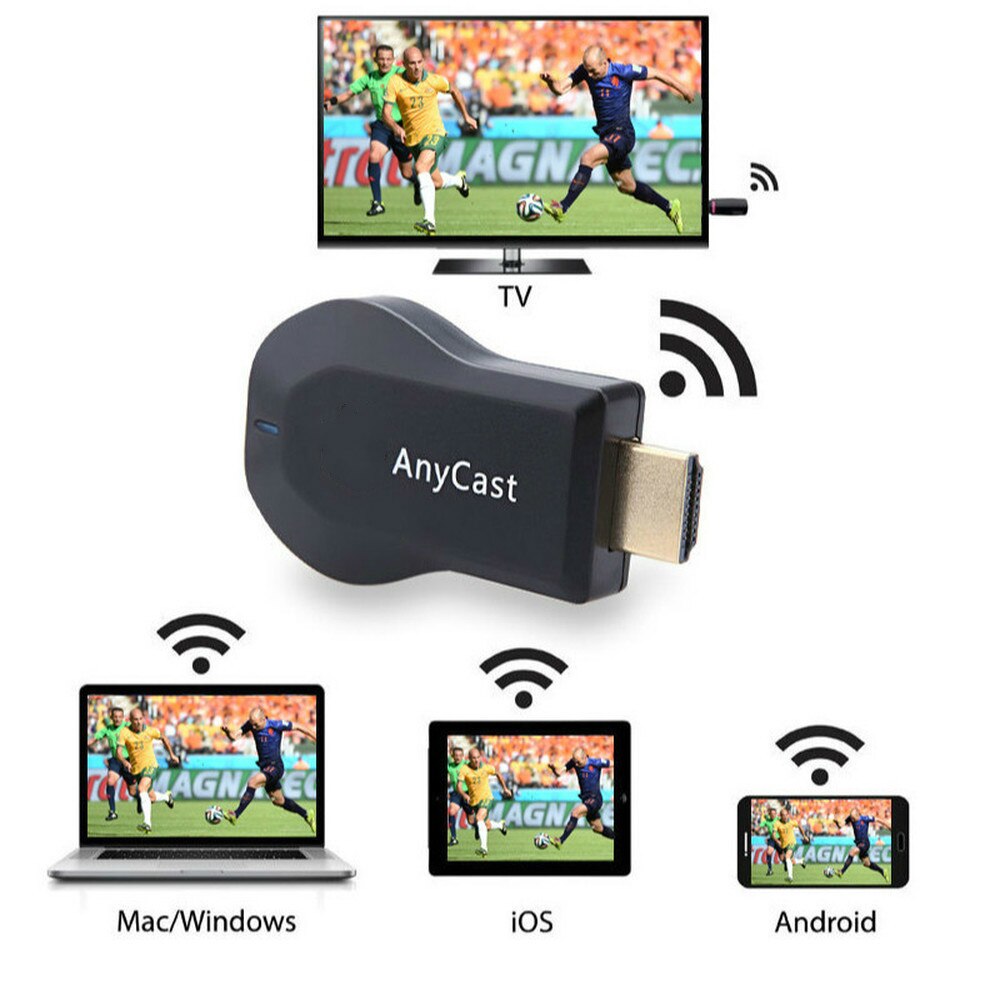 Draadloze Hdmi Tv Stick Anycast M2 Airplay Wifi Beeldscherm Tv Dongle Receiver Miracast Voor Telefoon Android Pc