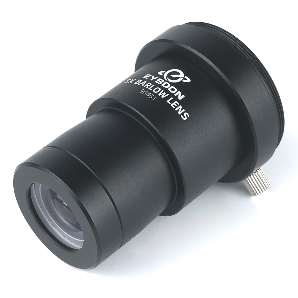 EYSDON 5X Barlow Objektiv 1.25 &quot;Metall Voll Beschichtet Brennweite Verlängerung Mit M42 Kamera T2 T Ring Adapter Für teleskop Fotografie