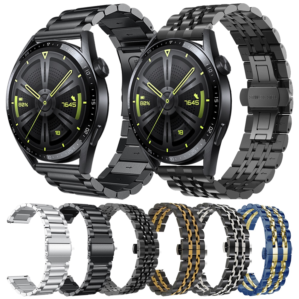 Metal Stainless Steel Strap For HUAWEI WATCH GT 3 46mm GT3 / GT Runner / GT 2 GT2 Pro Band Watchband Bracelet honor magic Watch