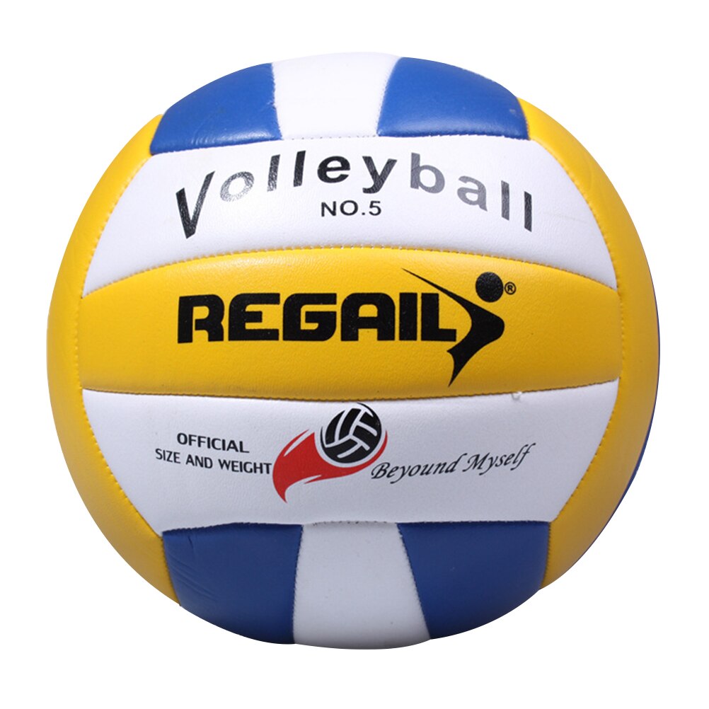 1pc standard volleyball soft sport bold pu volleyball til udendørs træningsspil: Blå