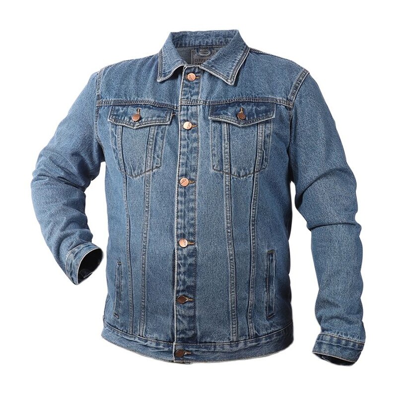 Veste en jean Vintage pour homme, style japonais, Streetwear, décontracté, en coton, printemps, 2022: L (80kg)