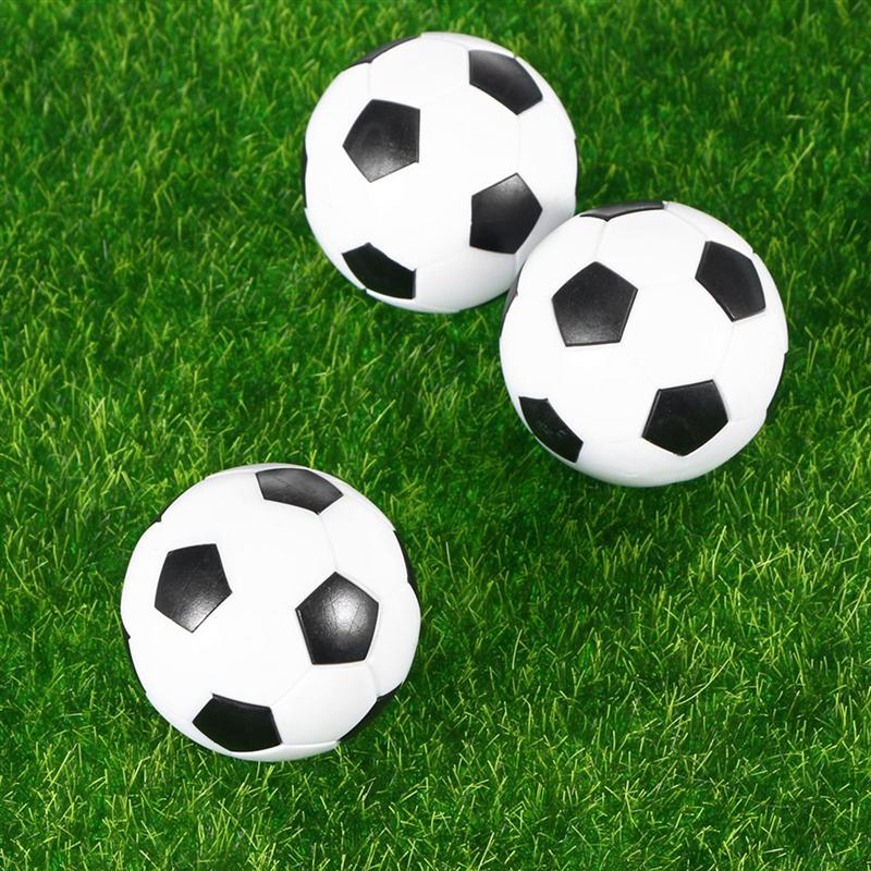 12pcs 36MM Sport Football Table Replacement Black and White Tabletop Soccer Balls Game Table Size Foosball Table Soccer